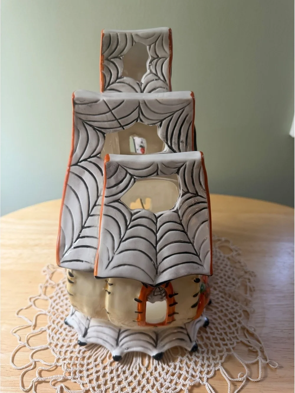 Blue Sky Clayworks Pumpkin Palace Tea Light